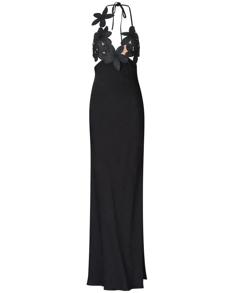 Silvia Tcherassi Lua Maxikleid - Schwarz Schwarz