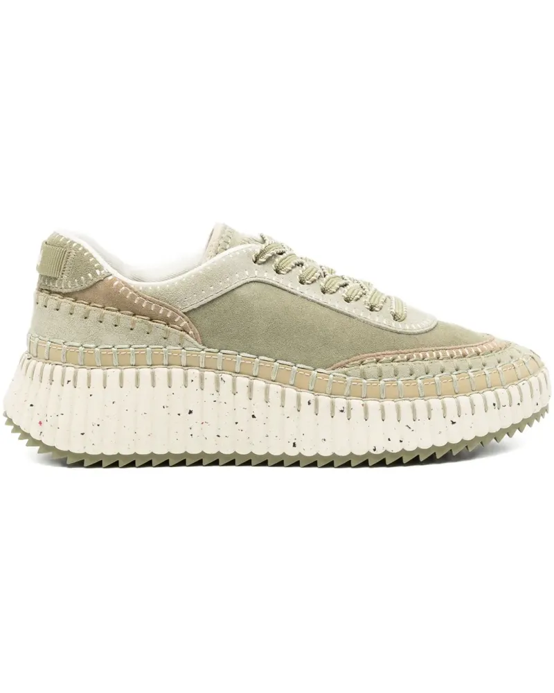 Chloé Nama Slip-On-Sneakers - Grün Grün