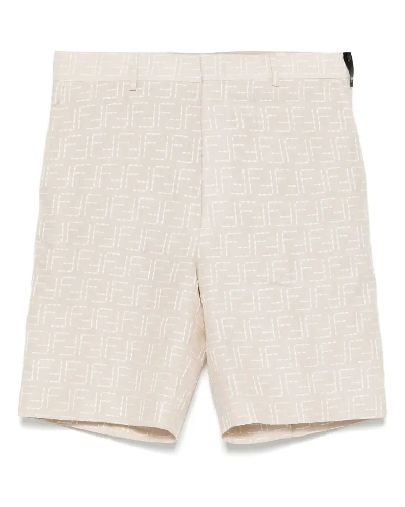 Fendi Shorts aus FF-Jacquard - Nude Nude