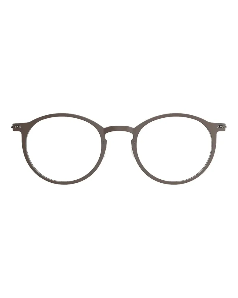 Lindberg 6541 round-frame glasses - Grau Grau