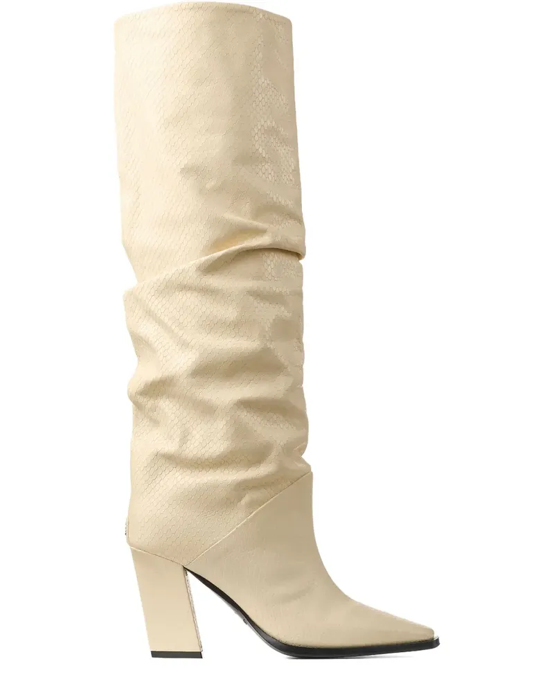 Jimmy Choo Hart Stiefel 85mm - Nude Nude