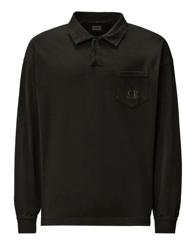 C.P. Company Poloshirt mit Tasche - Schwarz Schwarz