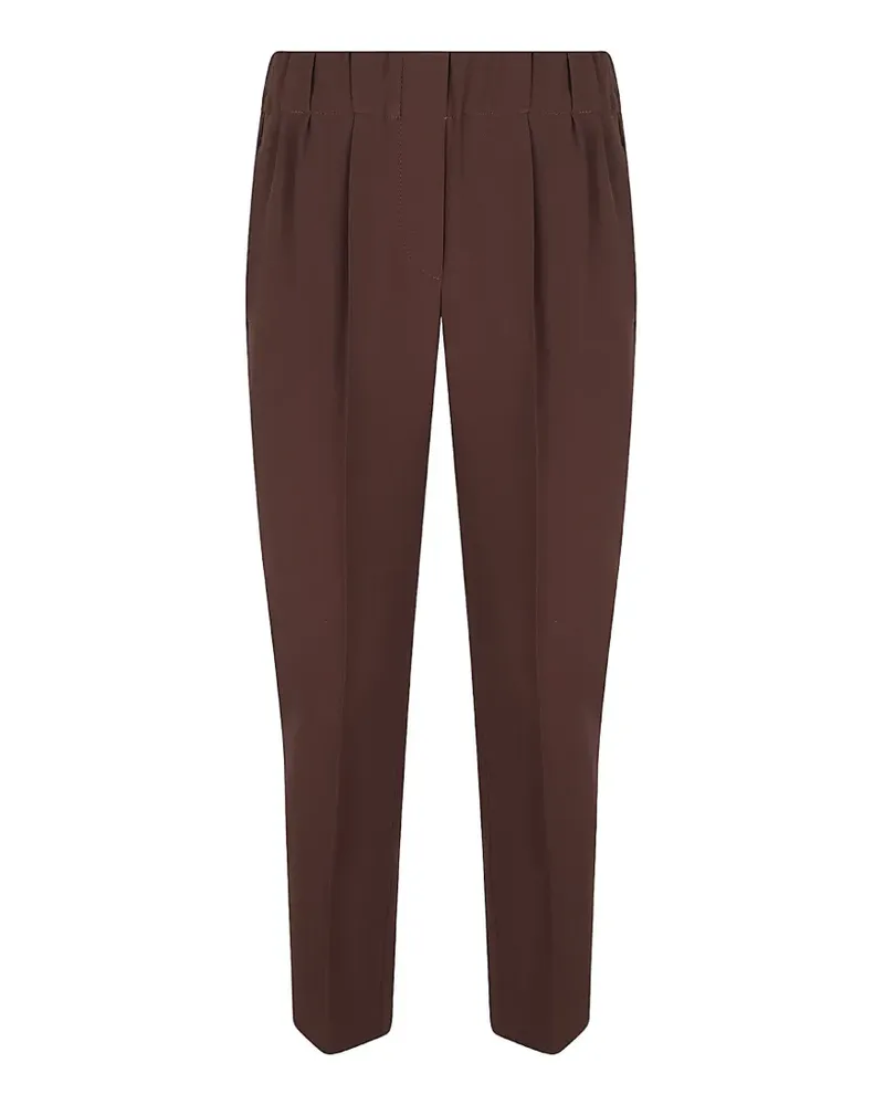 Brunello Cucinelli pleated tapered trousers - Braun Braun