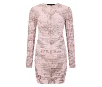 Drapiertes Minikleid - Rosa