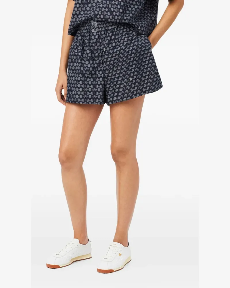 Lacoste Oversized-Shorts mit Print - Blau Blau