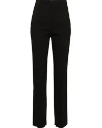 TELA Schmale High-Waist-Hose Schwarz