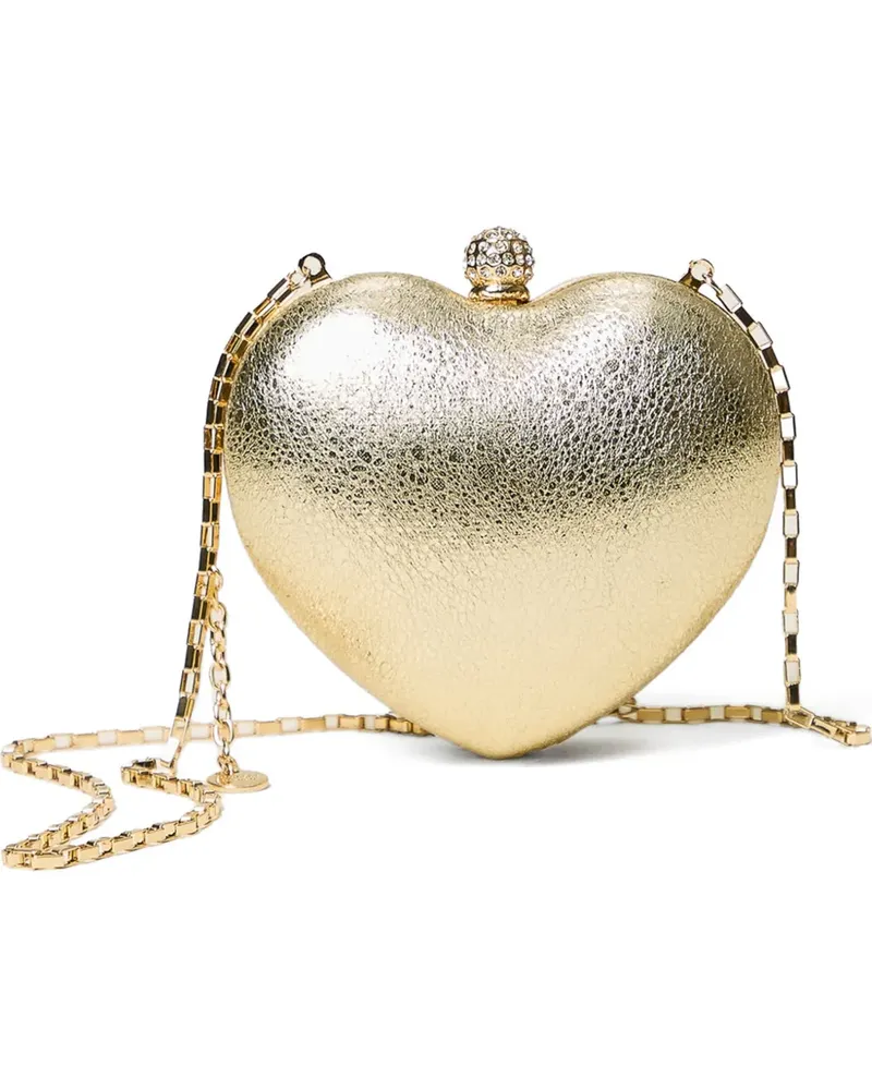 Twin-Set Mini Clutch in Herzform - Gold Gold