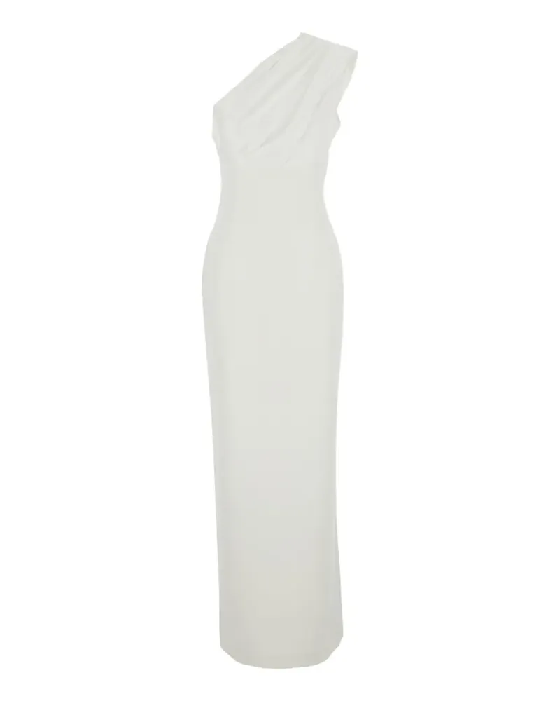 Solace London Gracie one-shoulder draped maxi dress - Nude Nude