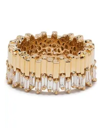 Suzanne Kalan 18kt MIdi Stacker Gelbgoldring mit Diamanten Gold