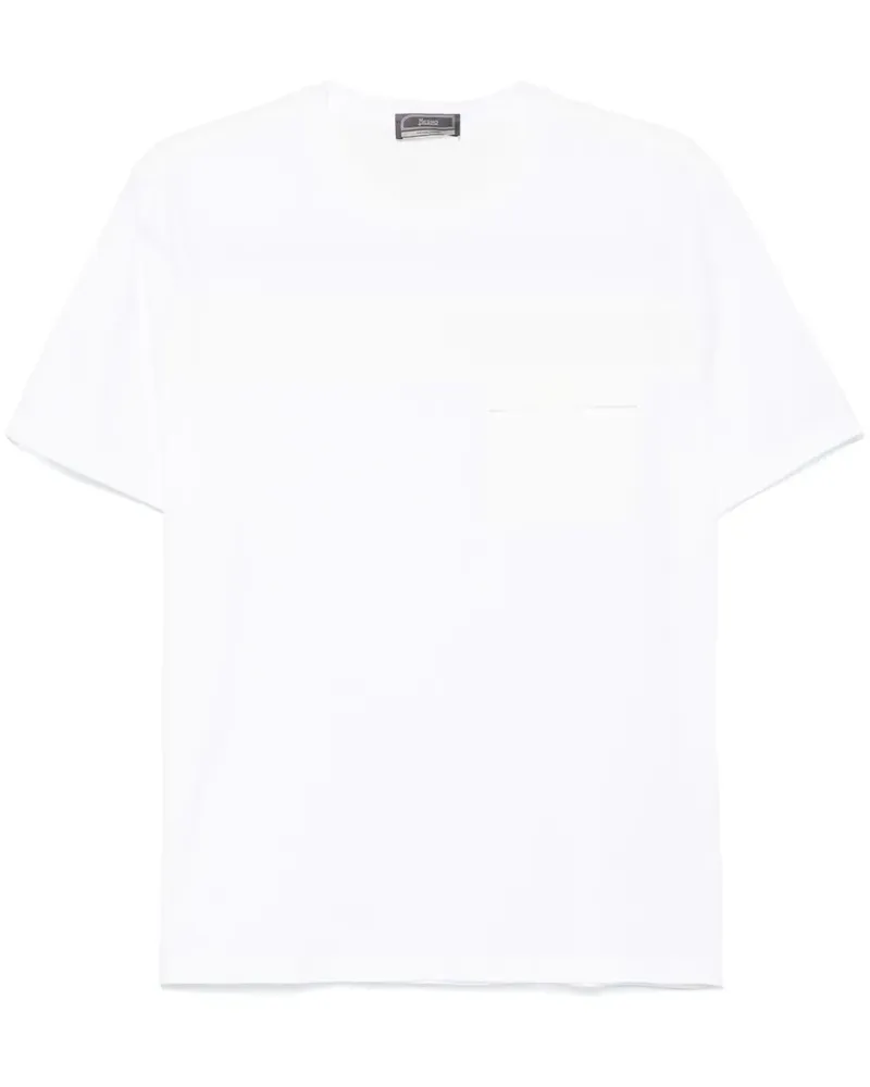 Herno T-Shirt mit Logo-Prägung - Weiß Weiß