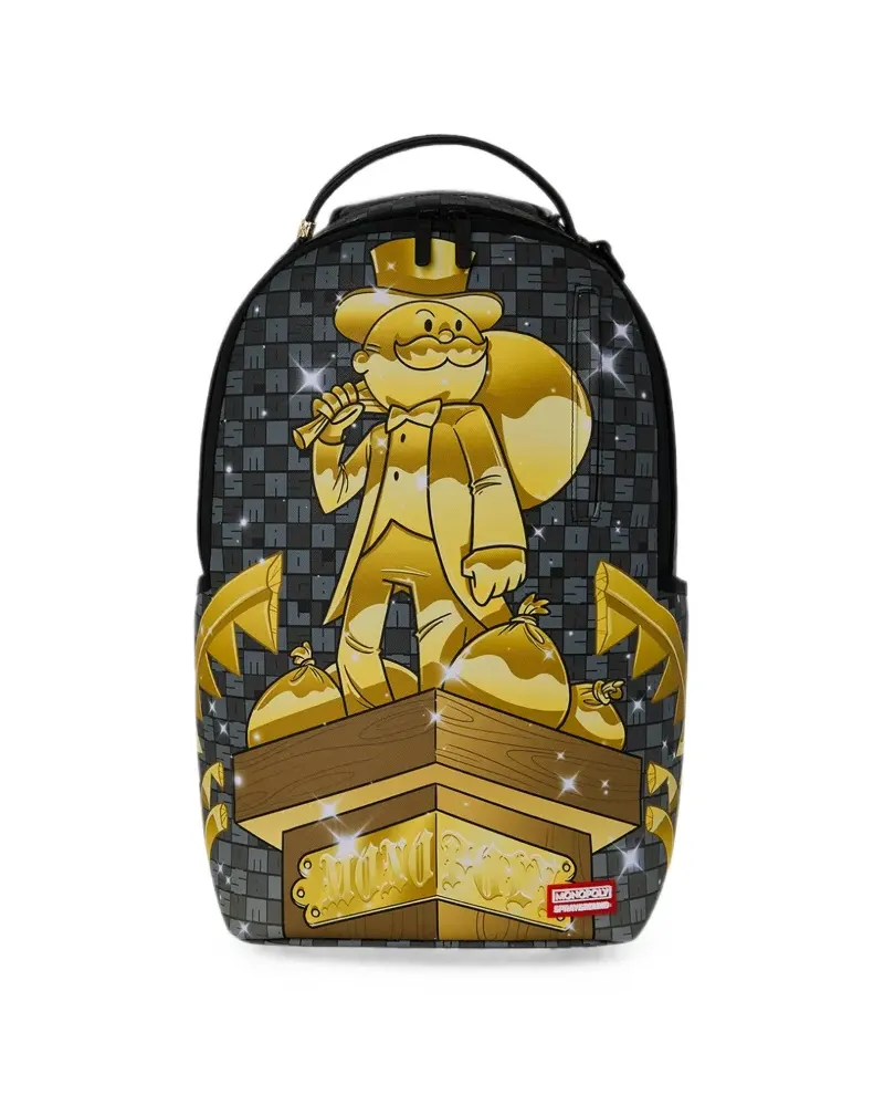 Sprayground x Monopoly Statue Rucksack - Schwarz Schwarz