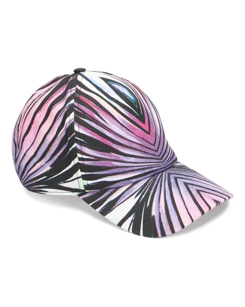 Roberto Cavalli Ray of Paradise Baseballkappe mit Print - Rosa Rosa
