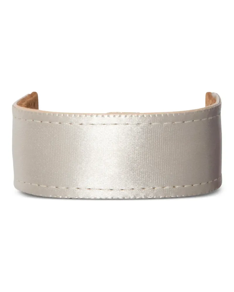 Jennifer Behr Mini satin hairwrap - Nude Nude