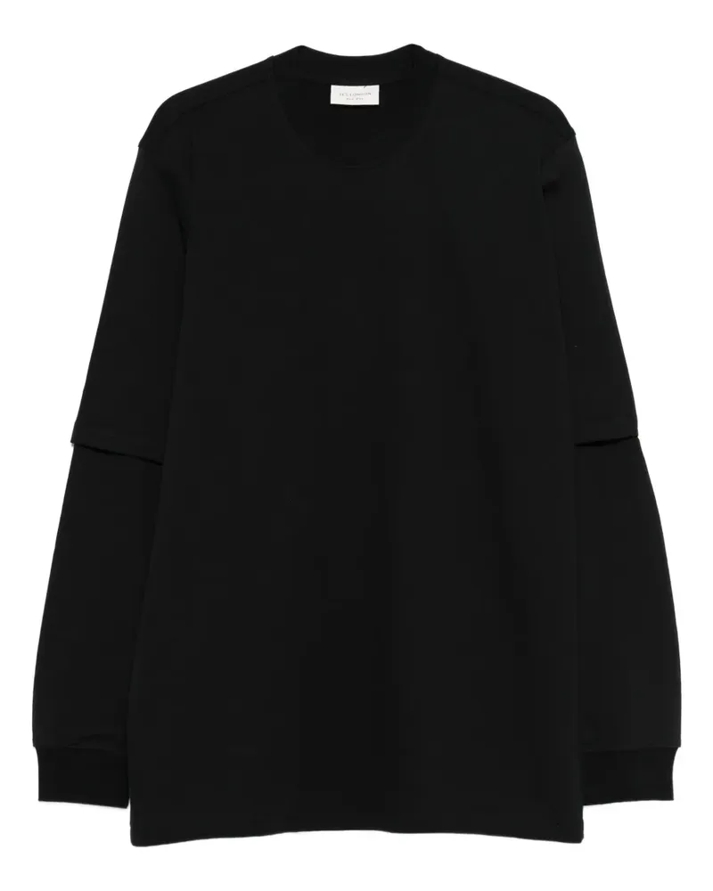 Yes London layered-sleeve sweatshirt - Schwarz Schwarz