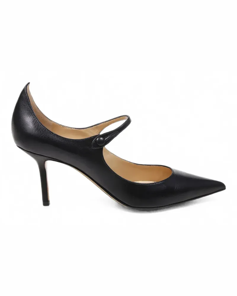 Francesco Russo pointed-toe Mary Jane pumps - Schwarz Schwarz