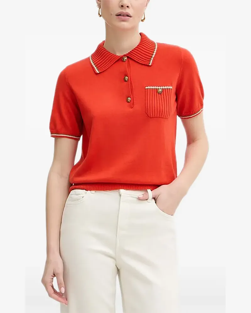 Luisa Spagnoli button pocket knitwear - Rot Rot