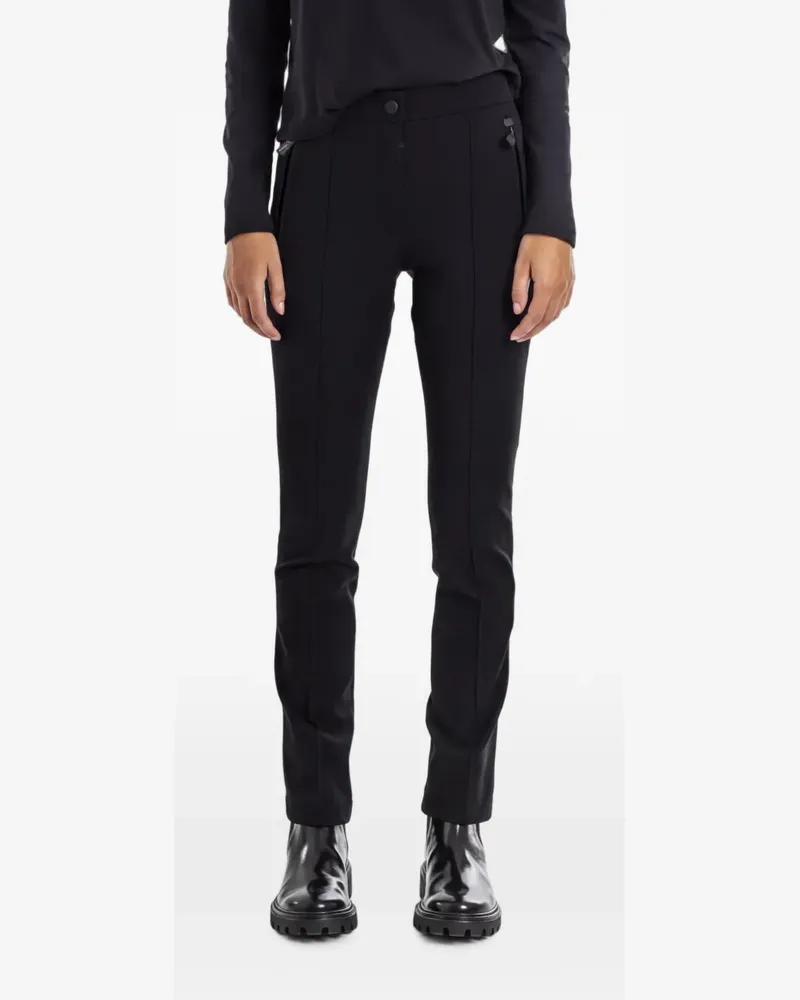 Moncler pintuck-detail zip-pocket trousers - Schwarz Schwarz