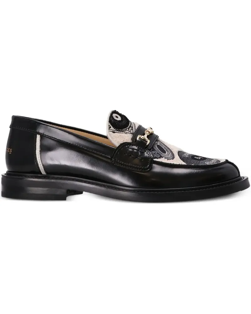 Filling Pieces Loafer mit grafischem Muster - Schwarz Schwarz