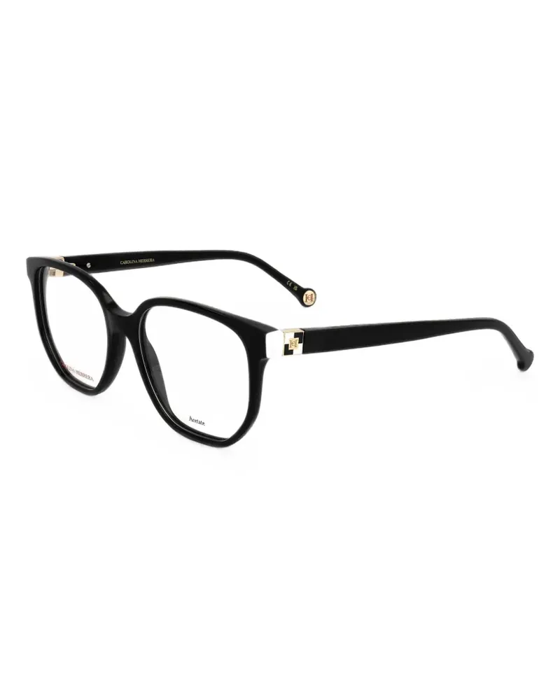Carolina Herrera New York geometric-frame glasses - Schwarz Schwarz