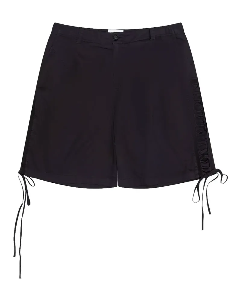 Alexander McQueen Utility-Shorts mit Schnürung - Schwarz Schwarz