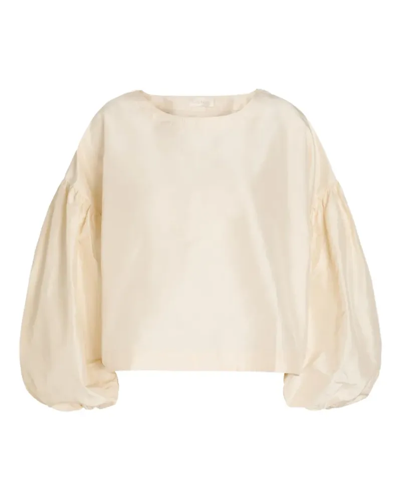 Suzie Kondi puff-sleeve blouse - Nude Nude