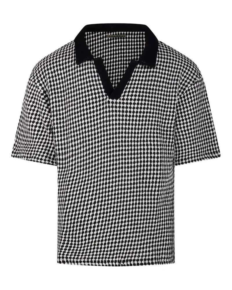 Officine Generale Klassisches Poloshirt - Schwarz Schwarz