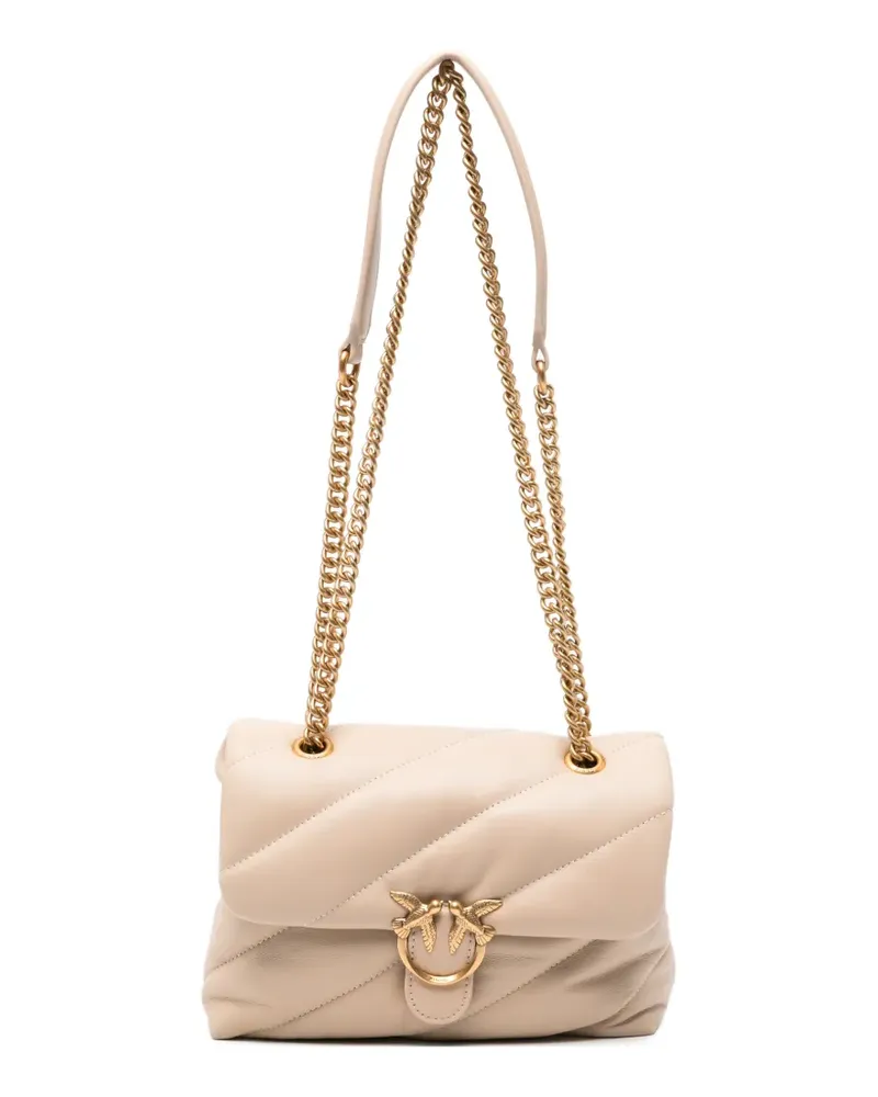 Pinko Love Puff quilted leather tote bag - Nude Nude
