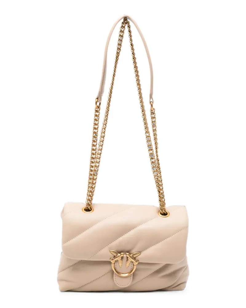 Pinko Love Puff quilted leather tote bag - Nude Nude