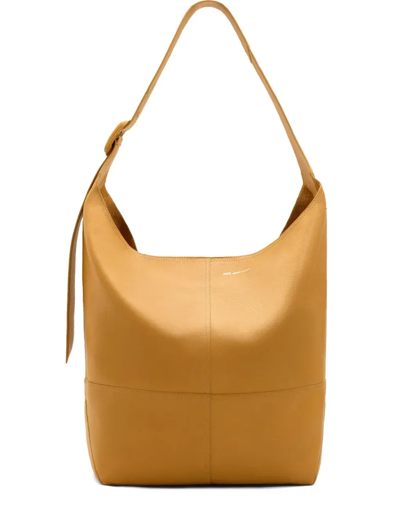 AMI Paris Etienne Schultertasche aus Leder - Nude Nude