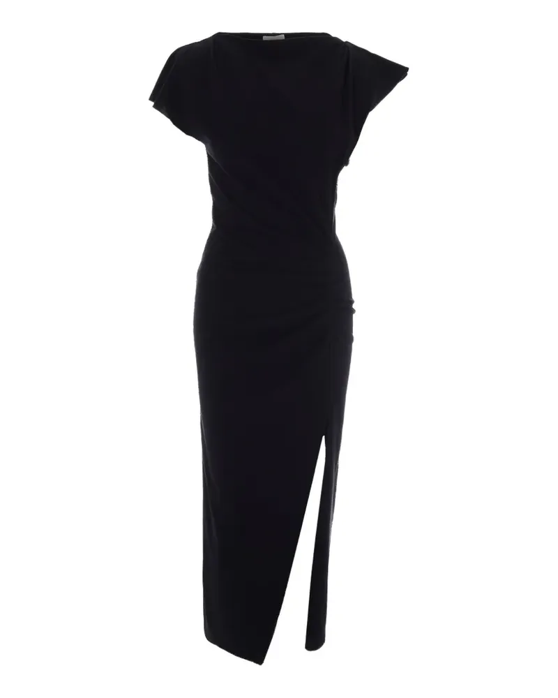 Isabel Marant Nadela Maxikleid mit Schlitz - Schwarz Schwarz