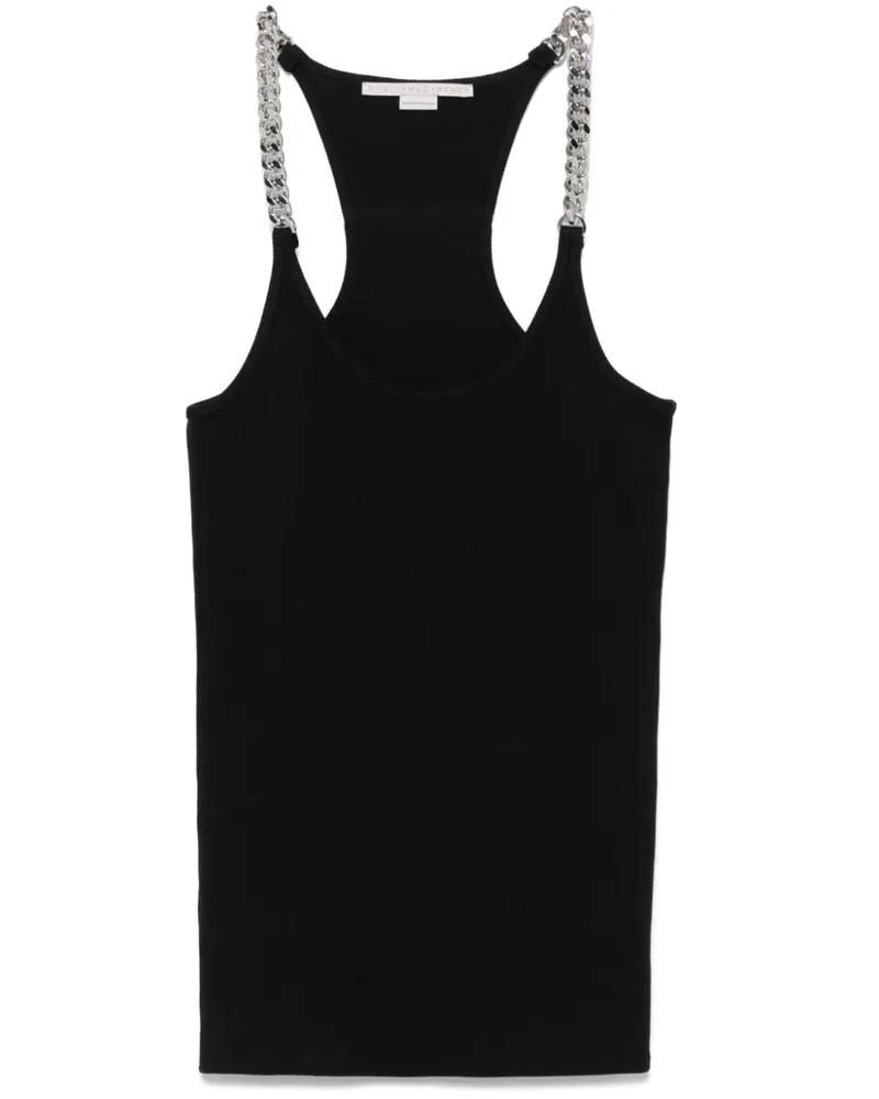 Stella McCartney Top mit Ketten - Schwarz Schwarz