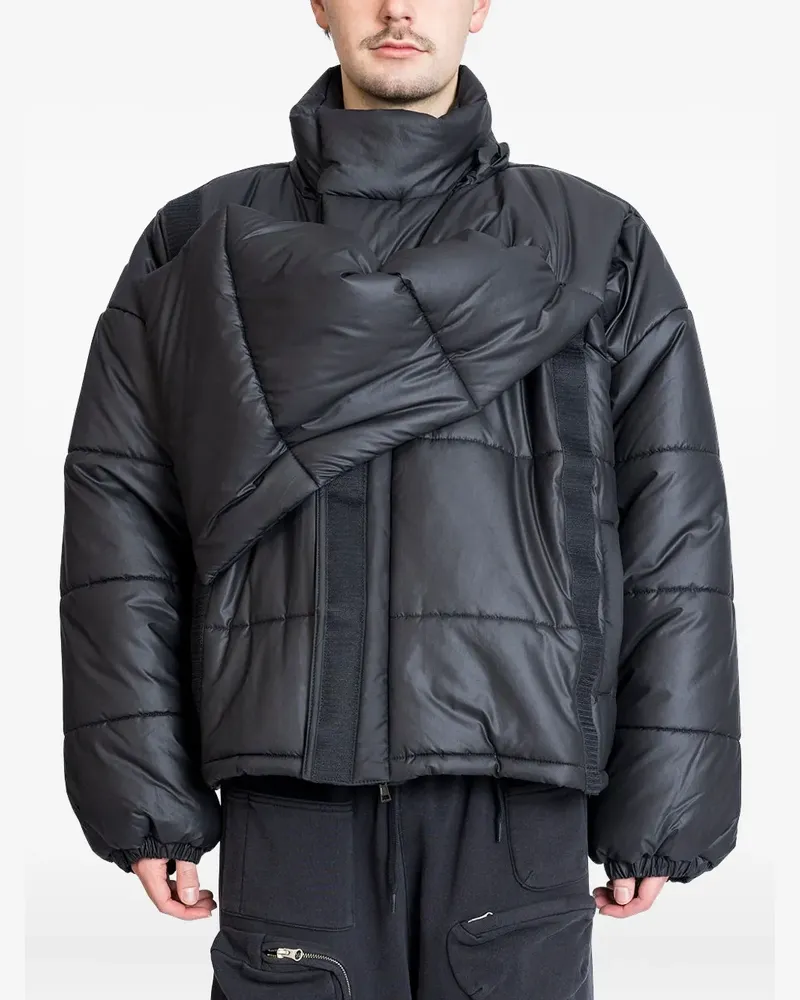Y/PROJECT Gefütterte Steppjacke - Schwarz Schwarz