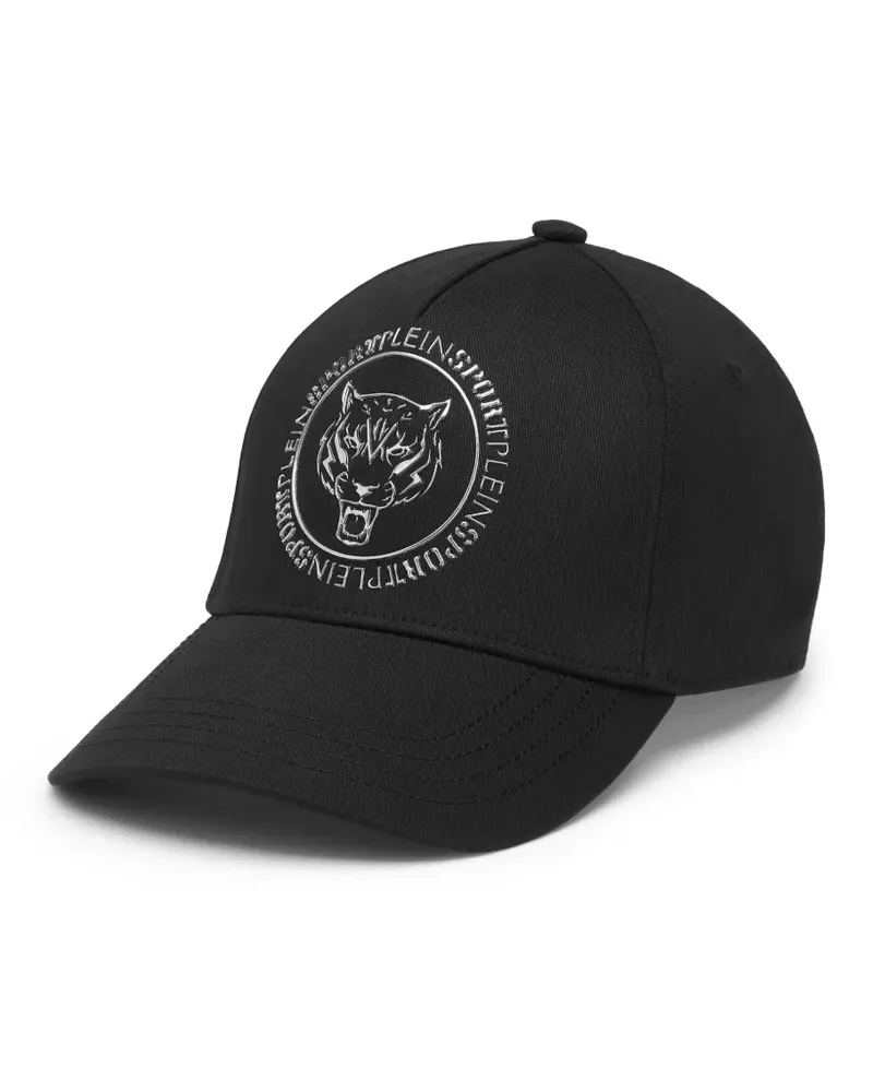 Philipp Plein Carbon Tiger Baseballkappe - Schwarz Schwarz