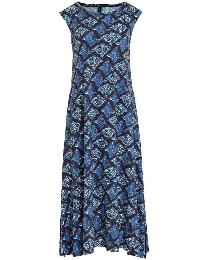 Lygia & Nanny Tie Bio Midikleid - Blau Blau
