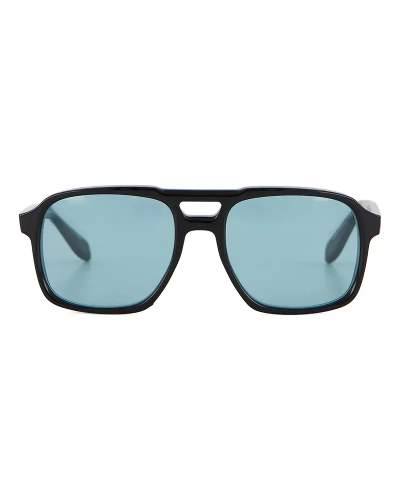 Cutler and Gross double-bridge square-frame sunglasses - Schwarz Schwarz
