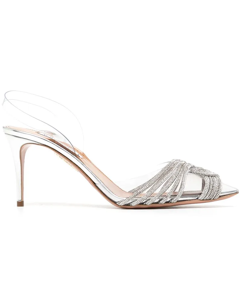 Aquazzura Gatsby Sling Pumps - Silber Silber