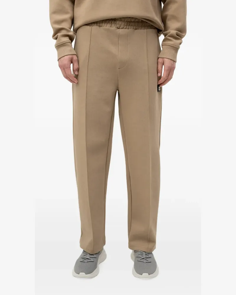 HUGO BOSS logo-patch track pants - Nude Nude