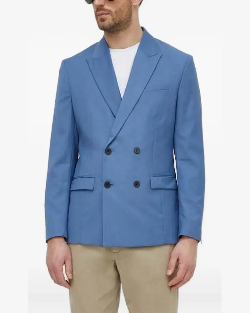 Sisley Doppelreihiges Sakko - Blau Blau