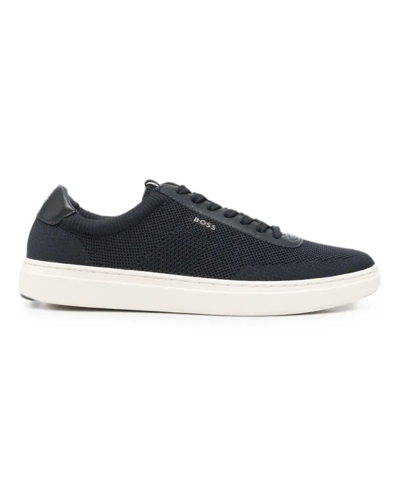 Emporio Armani Sneakers mit runder Kappe - Blau Blau