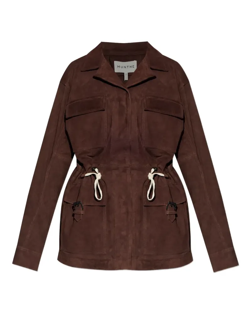 MUNTHE Utility-Jacke mit Kordelzug - Braun Braun