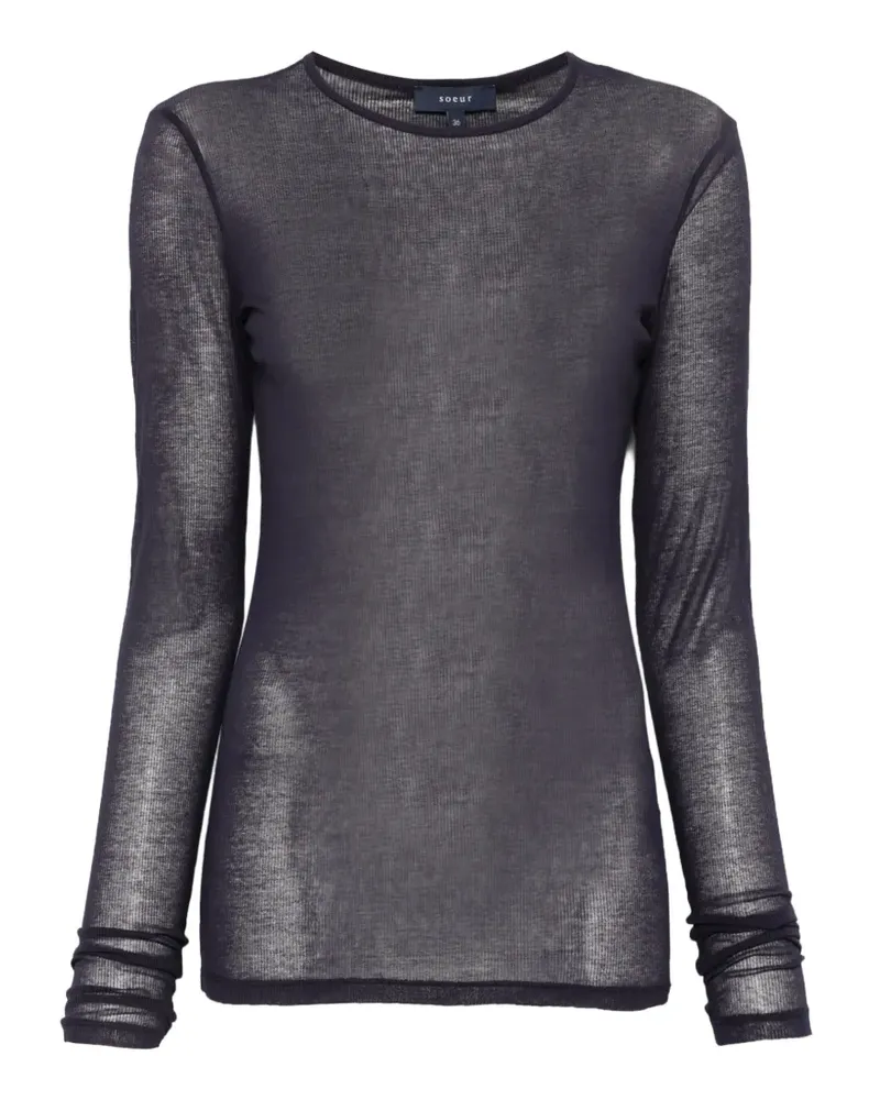 Soeur Jia Langarmshirt - Violett Violett