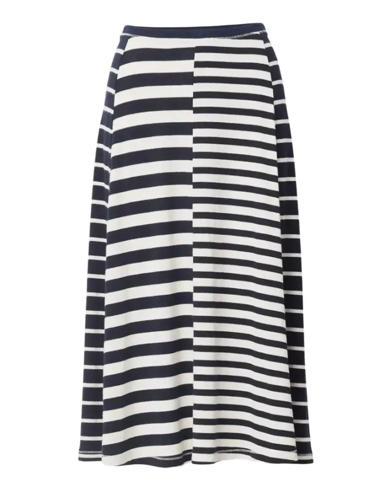 Rag & Bone stripe-pattern knitted skirt - Blau Blau