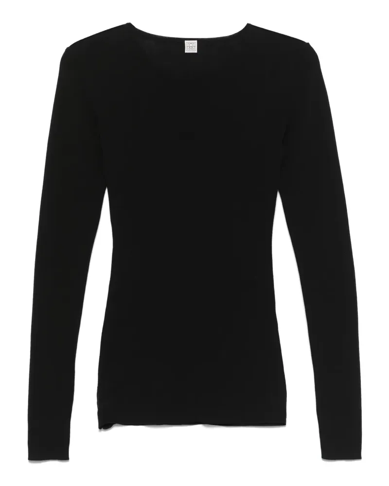 Totême T-Shirt aus Baumwolle - Schwarz Schwarz