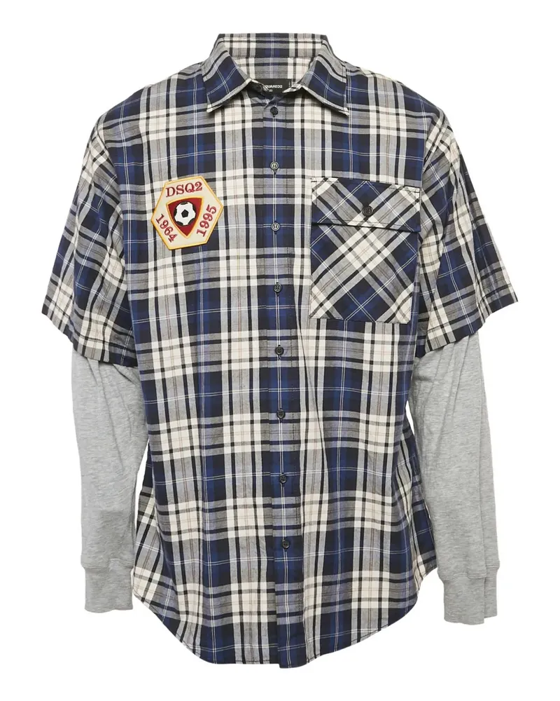 Dsquared2 Hemd mit Schottenkaromuster - Blau Blau