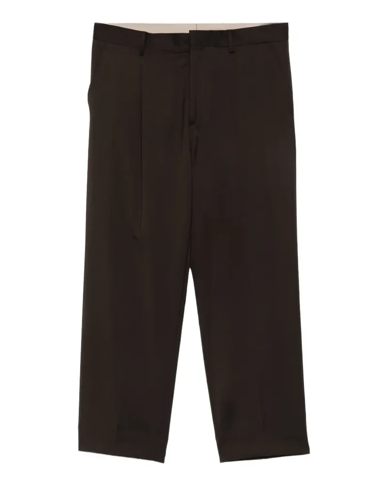 Costumein Straight-Leg-Hose mit Falten - Braun Braun