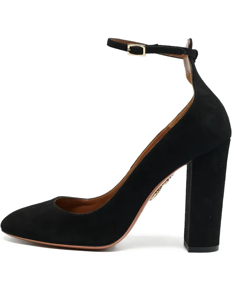 Aquazzura Pre-owned Alix Pumps mit Blockabsatz 100mm - Schwarz Schwarz