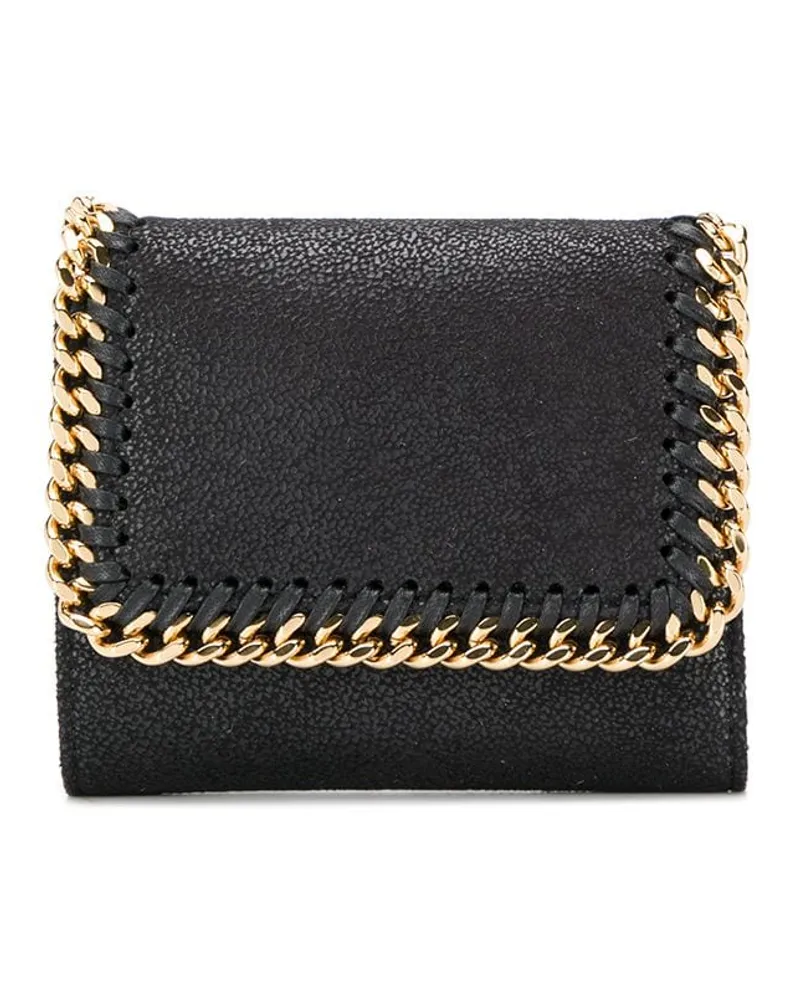 Stella McCartney Kleines 'Falabella' Portemonnaie Schwarz