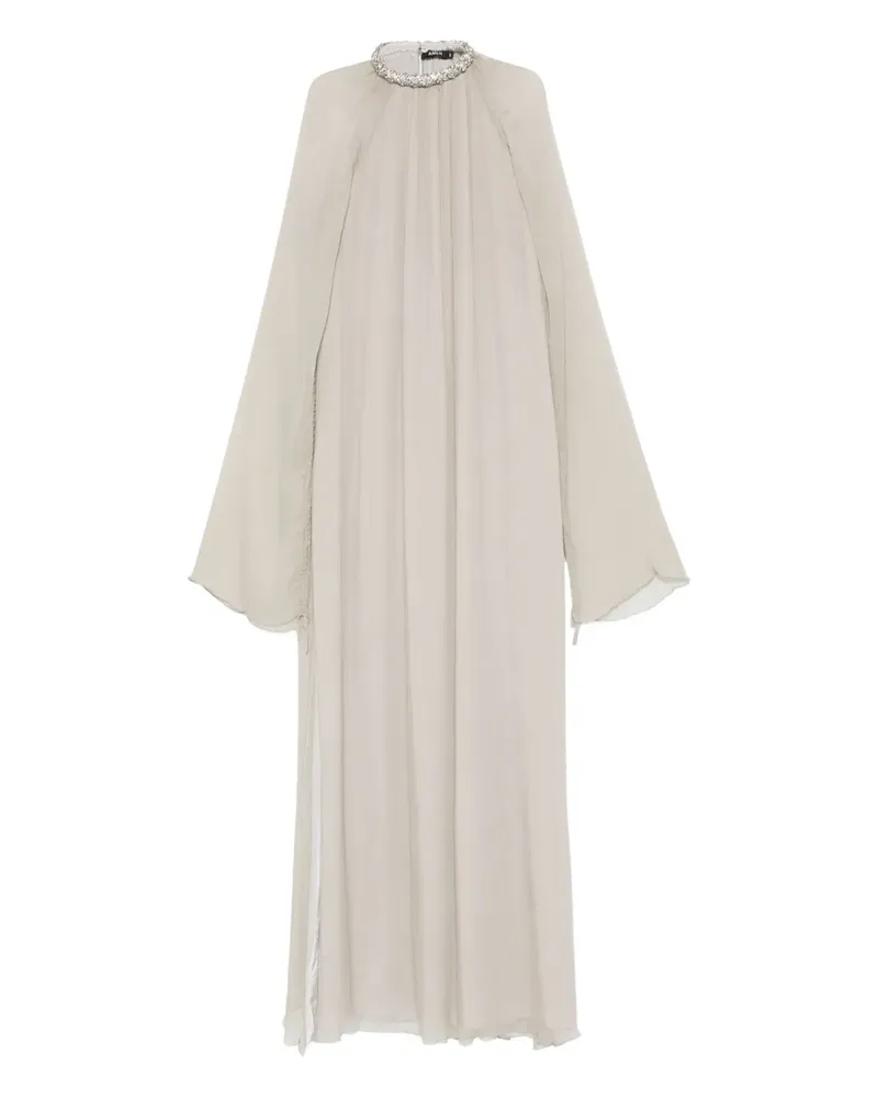 Amen pleated maxi dress - Grau Grau