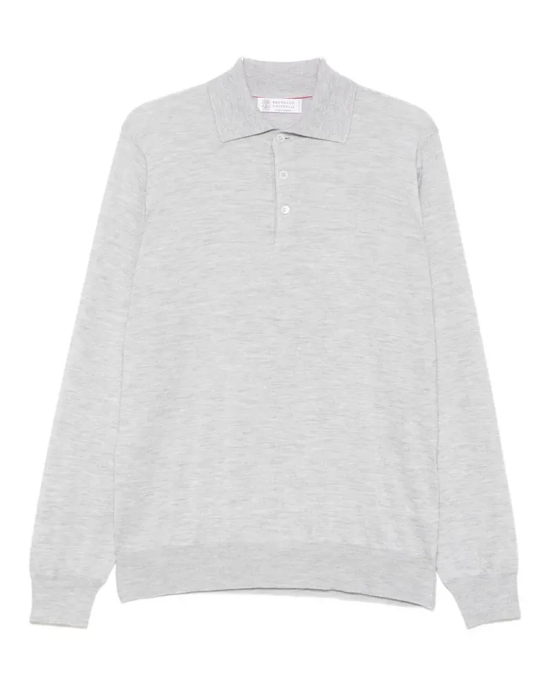 Brunello Cucinelli buttoned polo shirt - Grau Grau