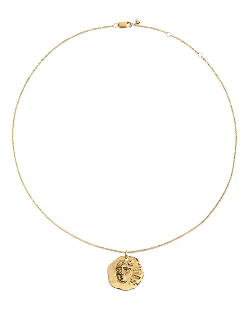 Monica Vinader GP Zodiac Gemini Halskette - Gold Gold